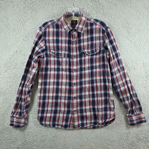 Gap Pendleton Shirt Men’s Size Small Red Blue Plaid Gap Long Sleeve